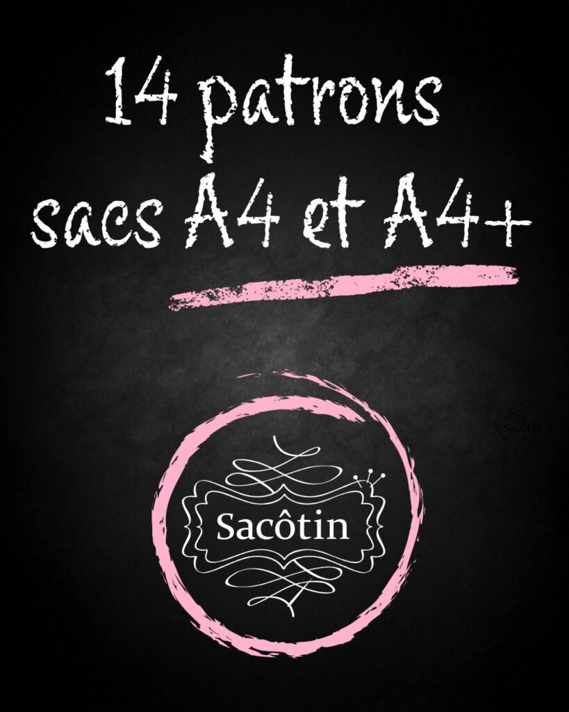 14 patrons de sacs A4